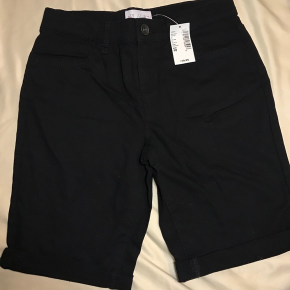 2 Children’s Place shorts, black size 10 - Picture 3 of 7